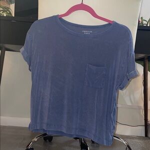 American Eagle Soft & Sexy Blue Tee